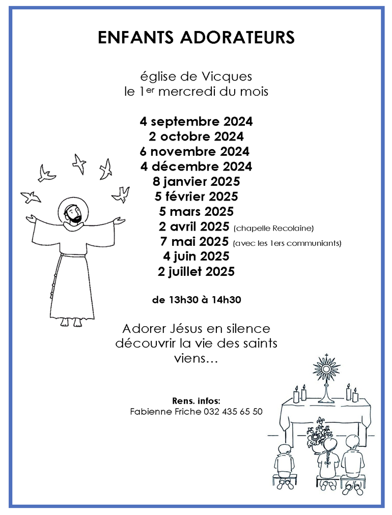 affiche enfants Adorateurs 2024-2025